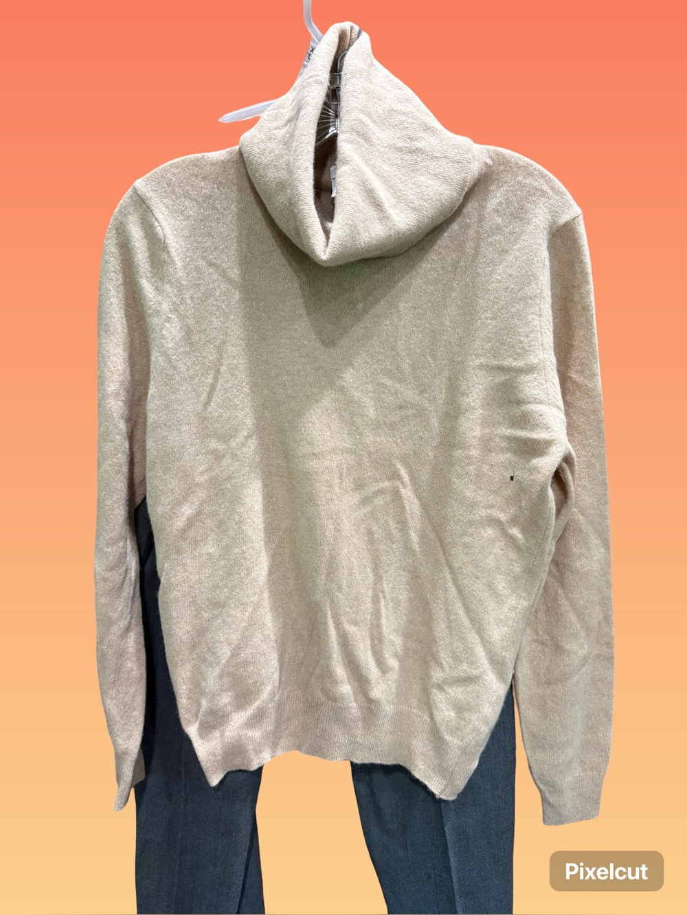 WoMen's beige Turtleneck Sweater